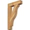 Ekena Millwork Funston Block Rough Sawn Bracket, Western Red Cedar, 4"W x 20"D x 32"H BKT04X20X32FST05RWR - alternate 1